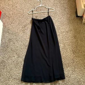 Black Chiffon Maxi Skirt M/L